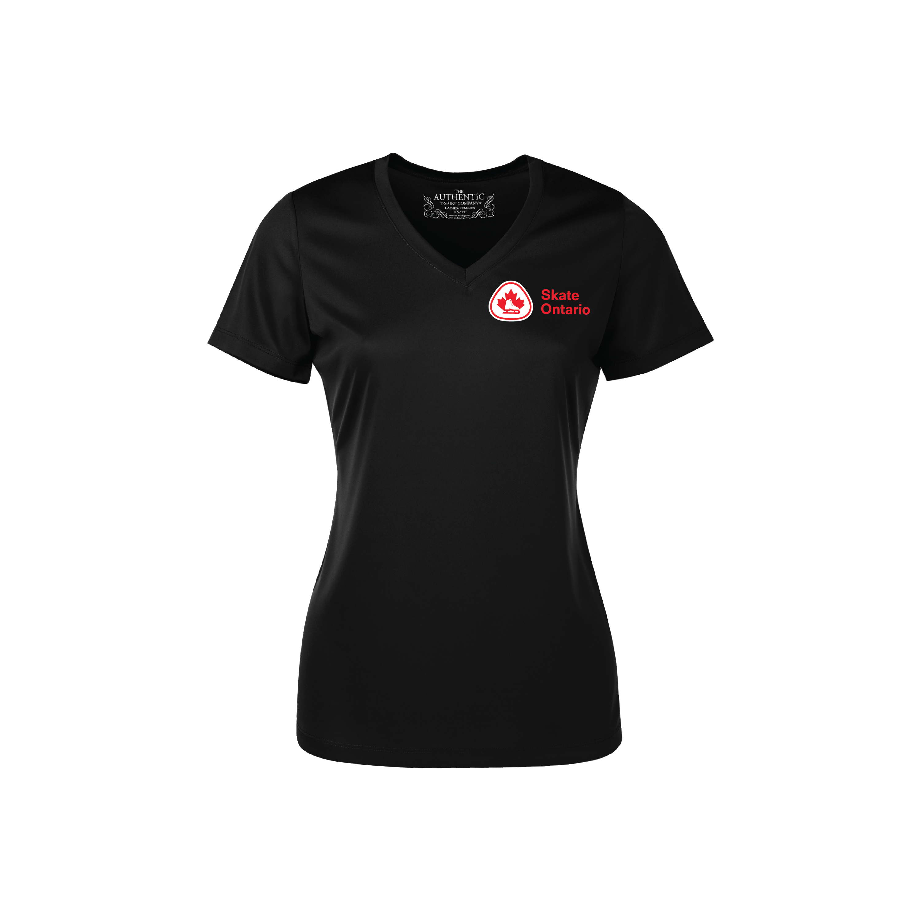 SKATE ONTARIO - WOMENS V NECK DRI-FIT T-SHIRT